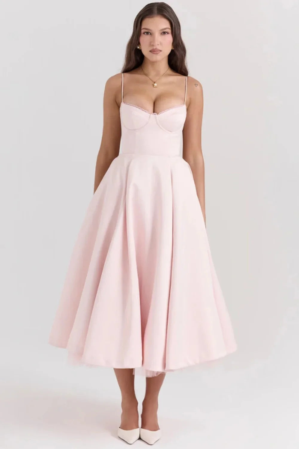 Ayet | Shimmering Satin Formal Maxi Dress