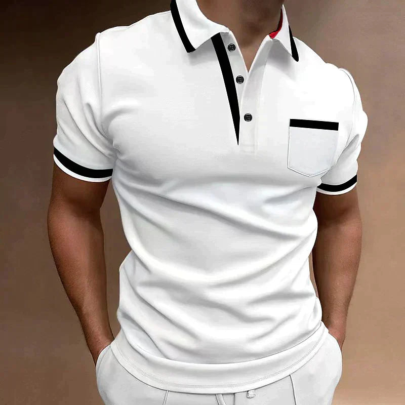 Cotton Men Polo Shirt Summer Casual Short Sleeve