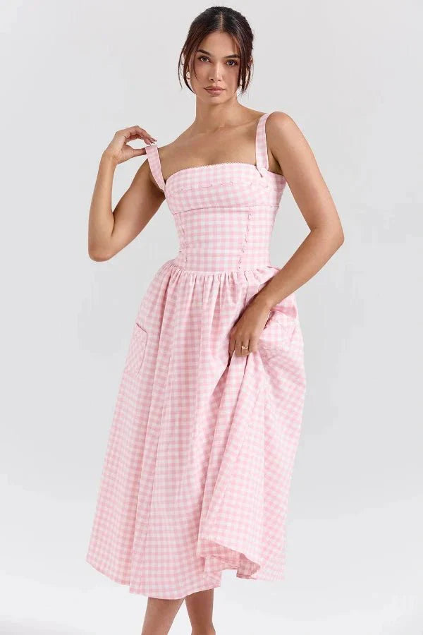 Bridie | Flowy Pleated Midi Sundress